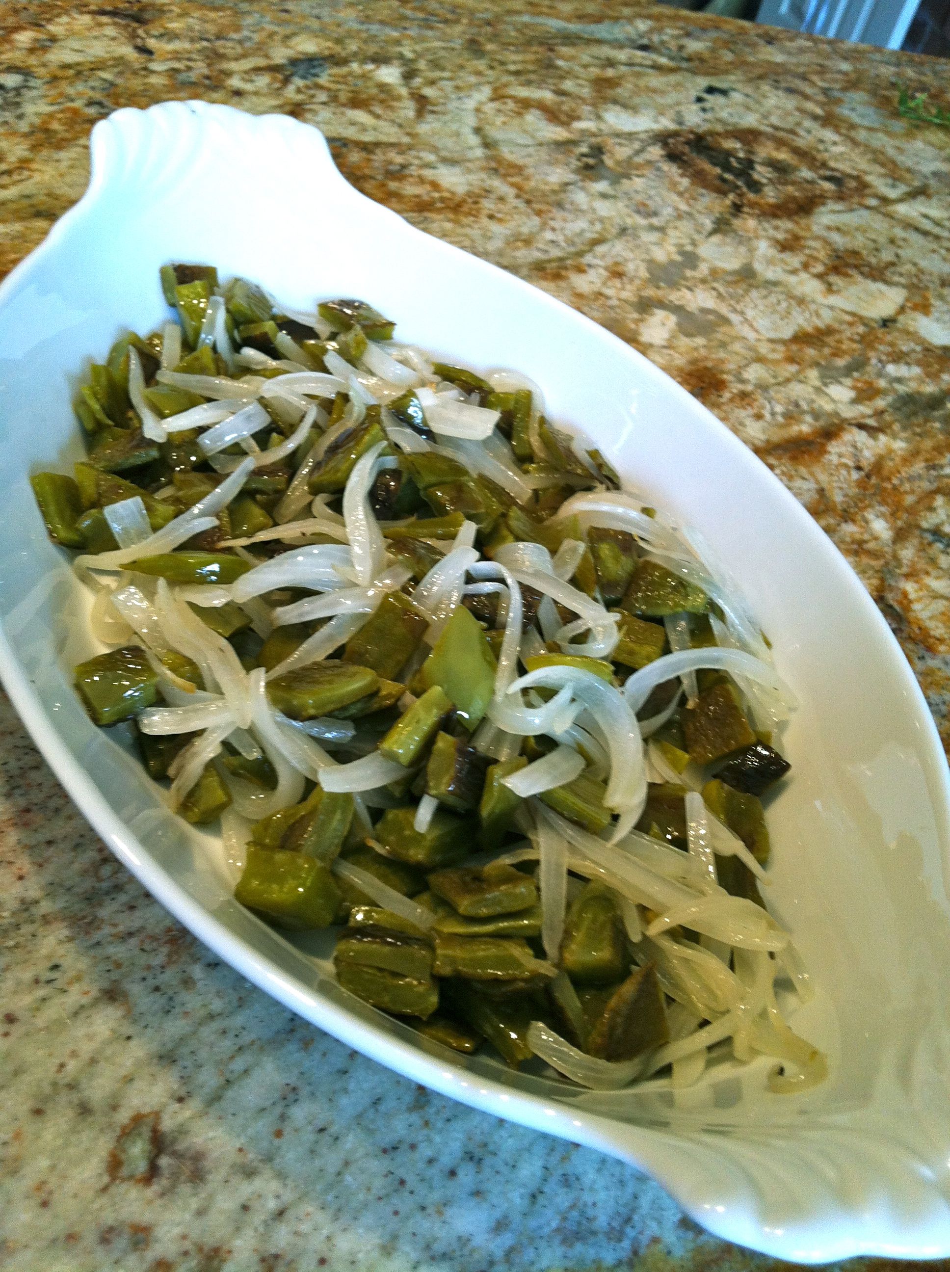 Nopales Recipe Cactus Sautéed With Onion Adán Medrano