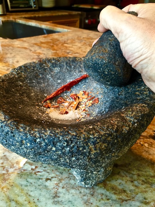 chile de arbol molcajete