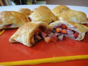 Jicama and Strawberry Mexican Pastry, Almohadas (Pillows)