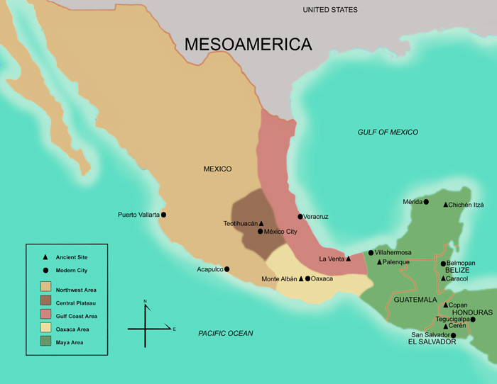 Map of Mesoamerica