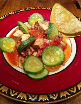 Chicken Poached in a Garlic-Cumin Broth