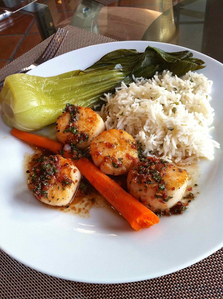Scallops Provençale - French in Texas - Adán Medrano