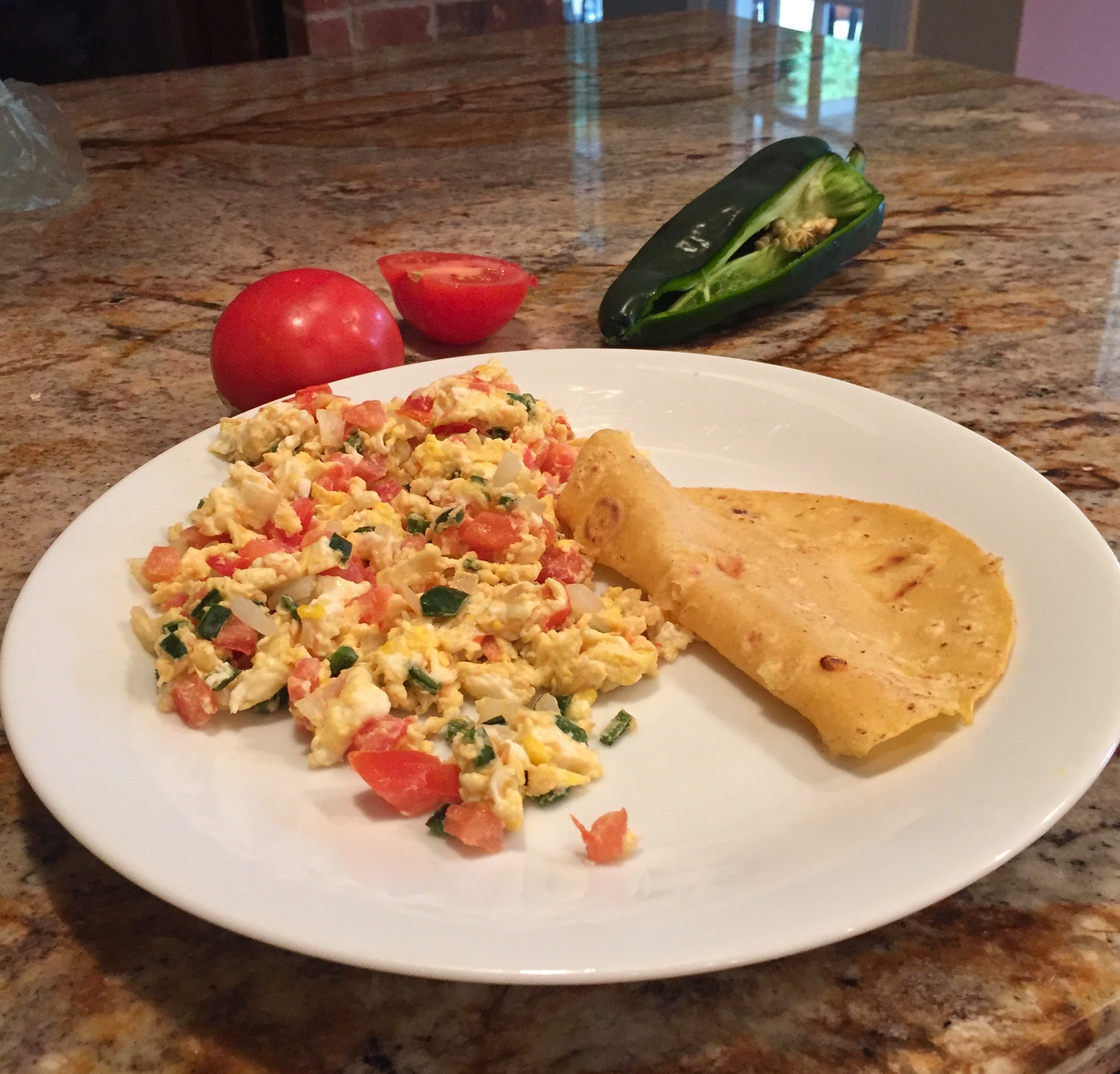 Huevos A La Mexicana – Mexican Egg Scramble