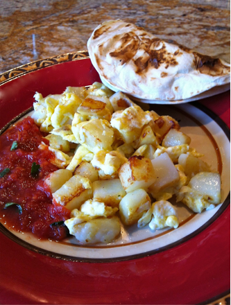 Breakfast Tacos: Potato and Egg