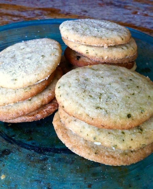 Basil Cookies With Lemon-Lime