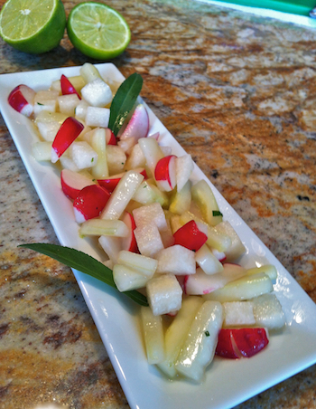 Jicama Salad:  A Summer Treat With Lime-Serrano Dressing