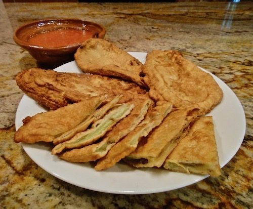 Eggplant Served With Fresh Salsa Ranchera