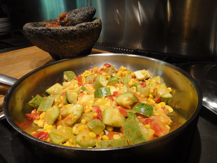 Corn Squash Guisado: Quintessentially Native Texas Mexican