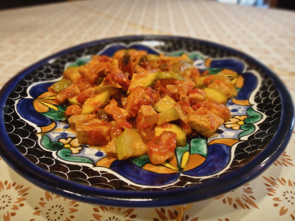 Squash with Pork, Calabacita con Puerco