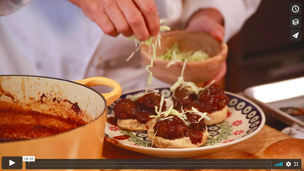 Cooking Video: Chile Ancho Meatball Sliders