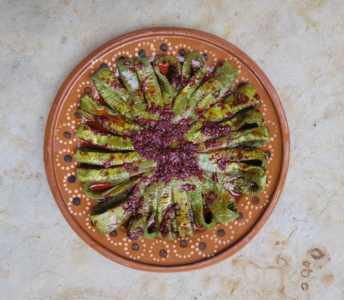 Nopalitos Asados Con Vinagreta